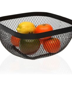 Portafrutta Metallo Acciaio (26,5 x 12,5 x 26,5 cm) Colore:Bianco