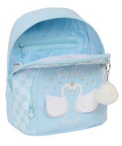 Zaino Glow Lab Cisnes Mini Azzurro Chiaro 25 x 30 x 13 cm