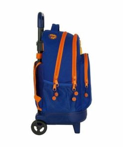 Trolley per la Scuola Compact Valencia Basket M918 Azzurro Arancio (33 x 45 x 22 cm)