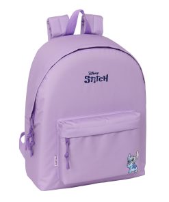 Zaino Scuola Stitch Sweet Azzurro Lilla 33 x 42 x 15 cm