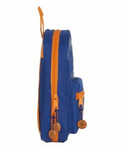 Astuccio Zaino Valencia Basket M847 Azzurro Arancio 12 x 23 x 5 cm