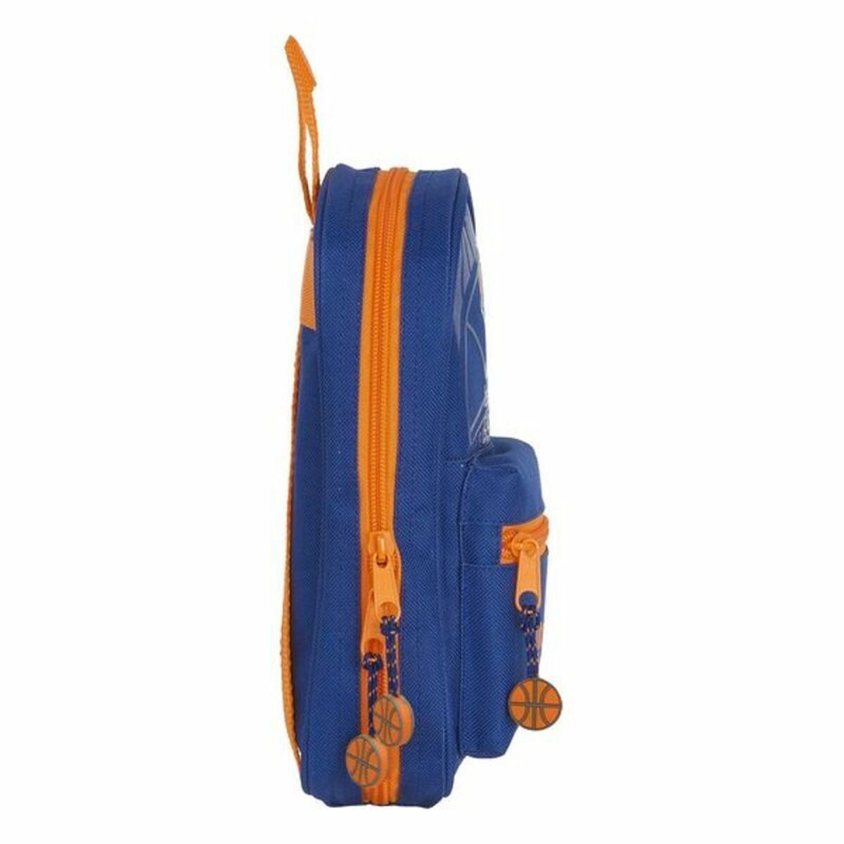 Astuccio Zaino Valencia Basket M847 Azzurro Arancio 12 x 23 x 5 cm