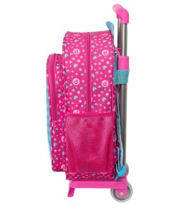Trolley per la Scuola Pinypon Azzurro Rosa 26 x 34 x 11 cm