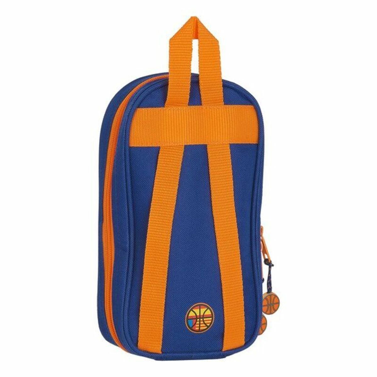 Astuccio Zaino Valencia Basket M847 Azzurro Arancio 12 x 23 x 5 cm - Image 4
