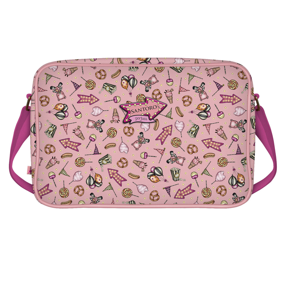 Borsa per la scuola Gorjuss Carousel Salmone (35 x 26.5 x 10.5 cm) - Image 2
