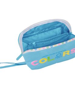Astuccio Scuola Benetton Spring Blu cielo 22 x 10 x 10 cm