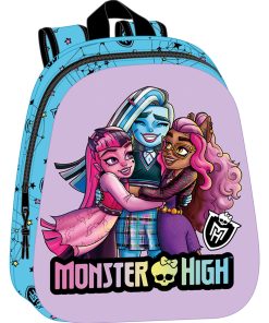 Zaino Scuola Monster High Azzurro Lilla 27 x 33 x 10 cm
