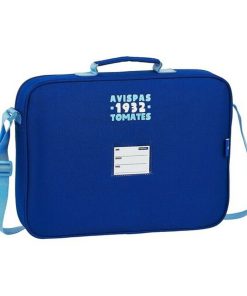 Borsa per la scuola Real Zaragoza Azzurro Azzurro Chiaro (38 x 28 x 6 cm)