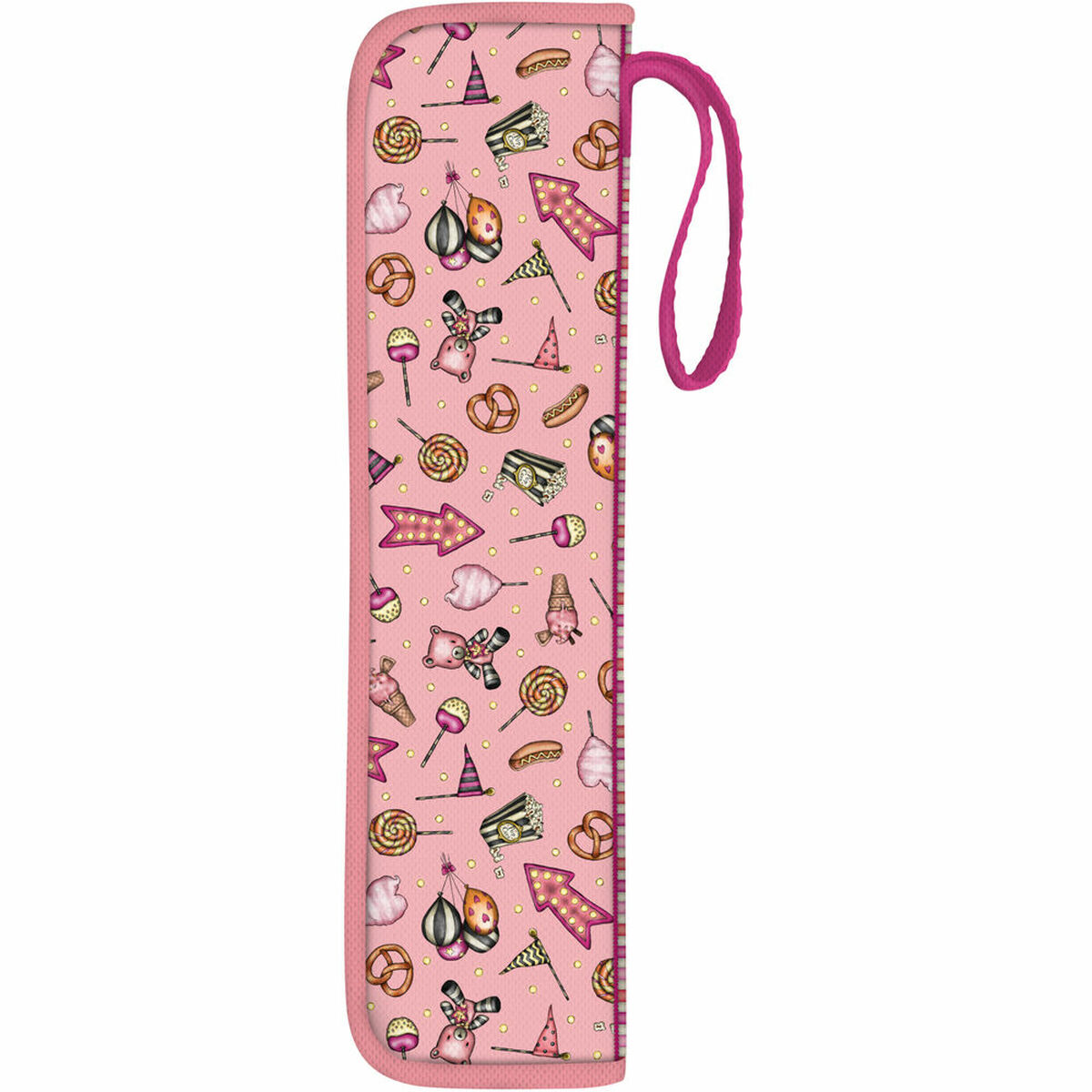 Portaflauto Gorjuss Carousel Salmone 10 x 36 x 2.5 cm