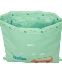 Zainetto con Cordini Safta Coches Verde 26 x 34 x 1 cm