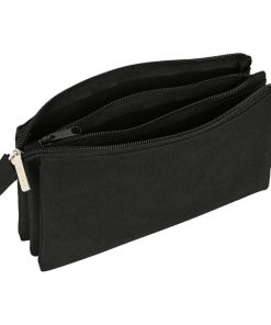 Astuccio Scuola Safta Nero (22 x 12 x 3 cm)