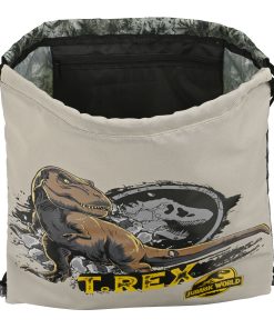 Zainetto con Cordini Jurassic World Warning Grigio 35 x 40 x 1 cm
