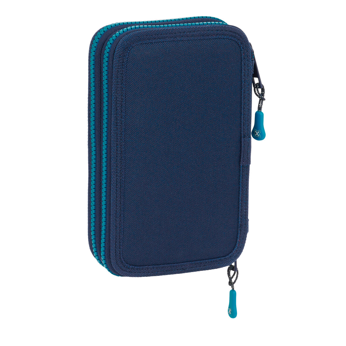 Astuccio Doppio Munich Nautic Blu Marino 12.5 x 19.5 x 4 cm 28 Pezzi