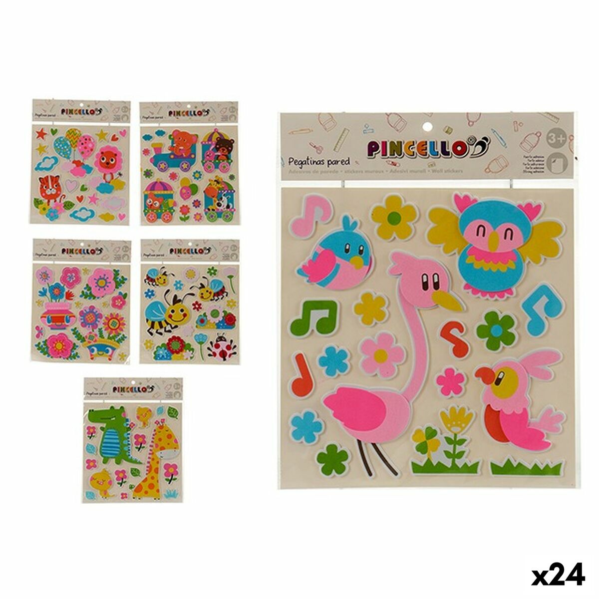 Adesivi Pincello AR1810171 Multicolore 32 x 1 x 38 cm (24 Unità)