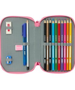 Astuccio Doppio Moos Flores Multicolore 12.5 x 19.5 x 4 cm 28 Pezzi