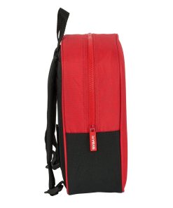 Zaino Scuola Sevilla Fútbol Club Nero Rosso 22 x 27 x 10 cm