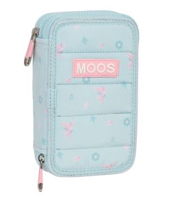 Astuccio Doppio Moos Garden Turchese 12.5 x 19.5 x 4 cm (28 Pezzi)