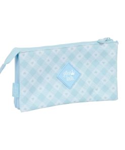Portaoggetti Triplo Glow Lab Cisnes Azzurro Chiaro 22 x 12 x 3 cm