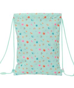 Zainetto con Cordini Safta Caracol Turchese 26 x 34 x 1 cm