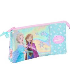Portaoggetti Triplo Frozen Cool days Violetta Blu cielo 22 x 12 x 3 cm