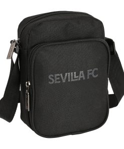 Borsa a Tracolla Sevilla Fútbol Club Teen 16 x 22 x 6 cm Nero