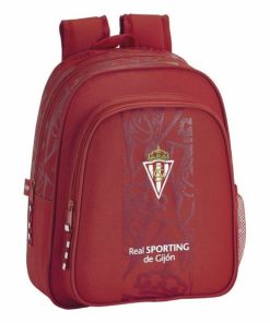 Zaino per Bambini Real Sporting de Gijón Rosso