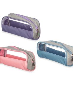 Astuccio Scuola Pincello 444 Azzurro Trasparente 23 x 5,5 x 8 cm (12 Unità)