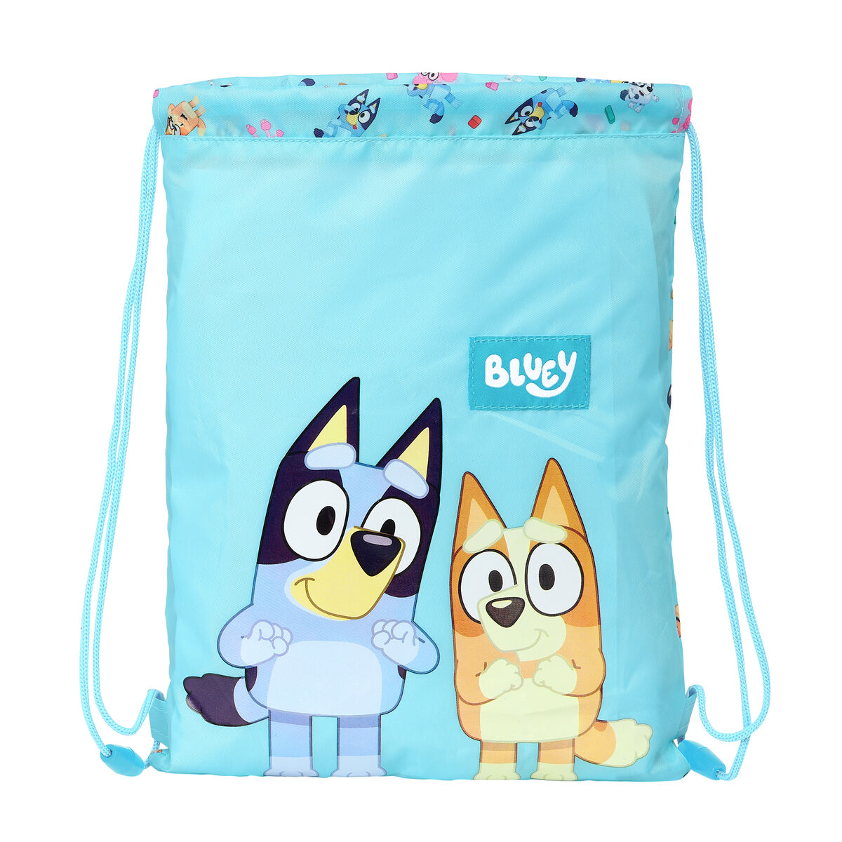 Zainetto con Cordini Bluey Blu cielo 26 x 34 x 1 cm