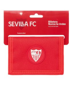Portafogli Sevilla Fútbol Club Rosso 12,5 x 9,5 x 1 cm