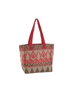 Borsa a Spalla Home ESPRIT Beige Fucsia 31 x 16 x 66 cm