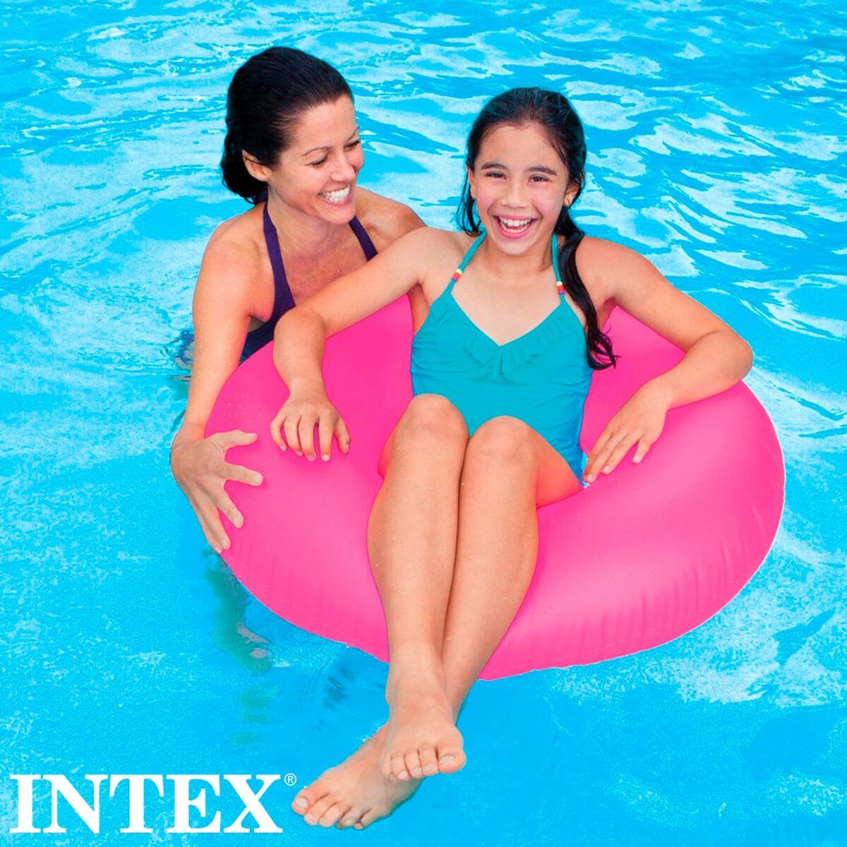 Salvagente Gonfiabile Donut Intex Neon 91 x 91 cm (24 Unità) - Image 5