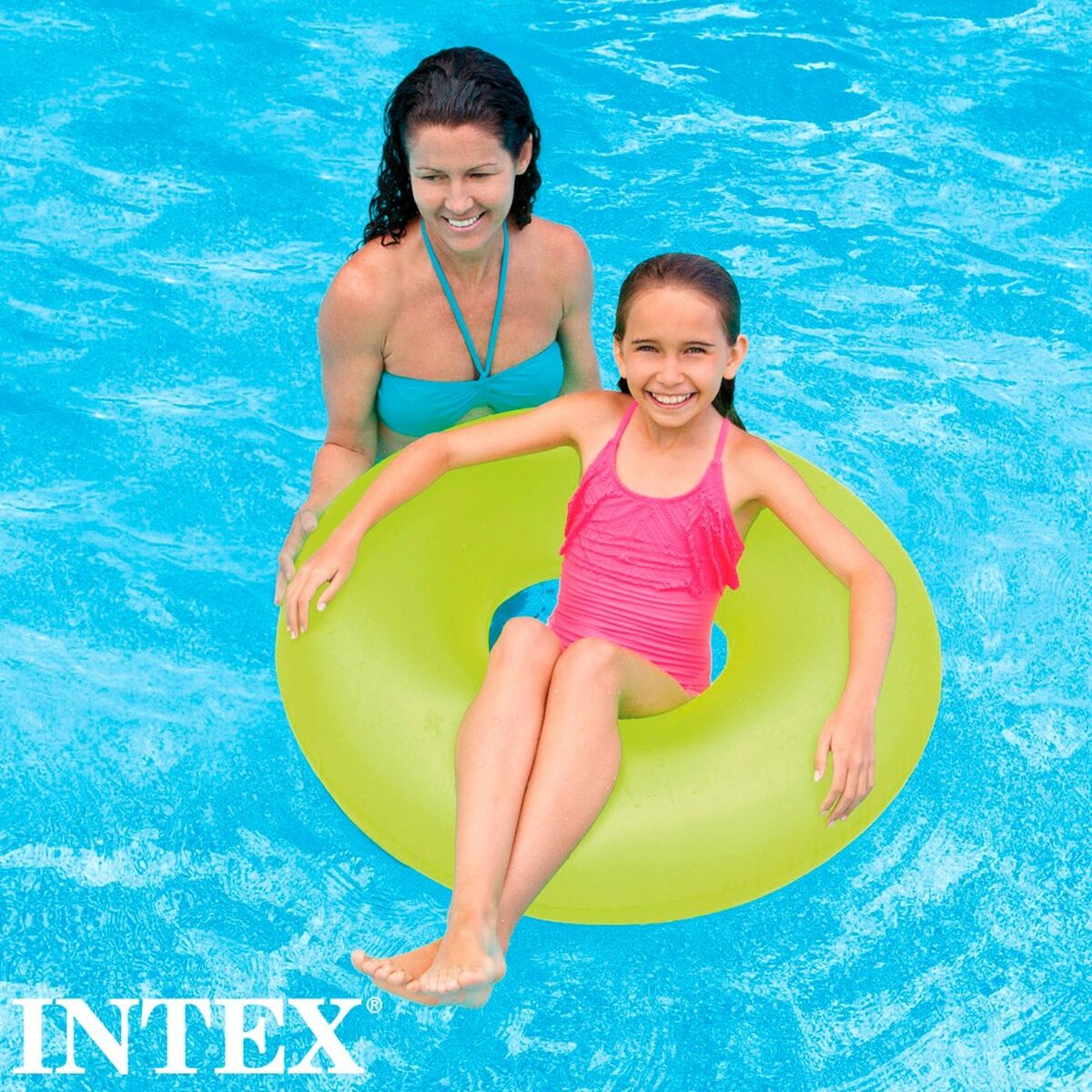 Salvagente Gonfiabile Donut Intex Neon 91 x 91 cm (24 Unità) - Image 6