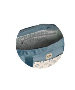 Borsa Fasciatoio per Pannolini Safta Leaves Turchese (46 x 26 x 15 cm)
