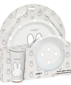 Set di stoviglie per bambini Miffy Niebla (5 Pezzi)