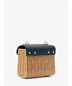 Borsa a Tracolla Michael Kors WHITNEY-NAVY Azzurro 21 x 18 x 7 cm