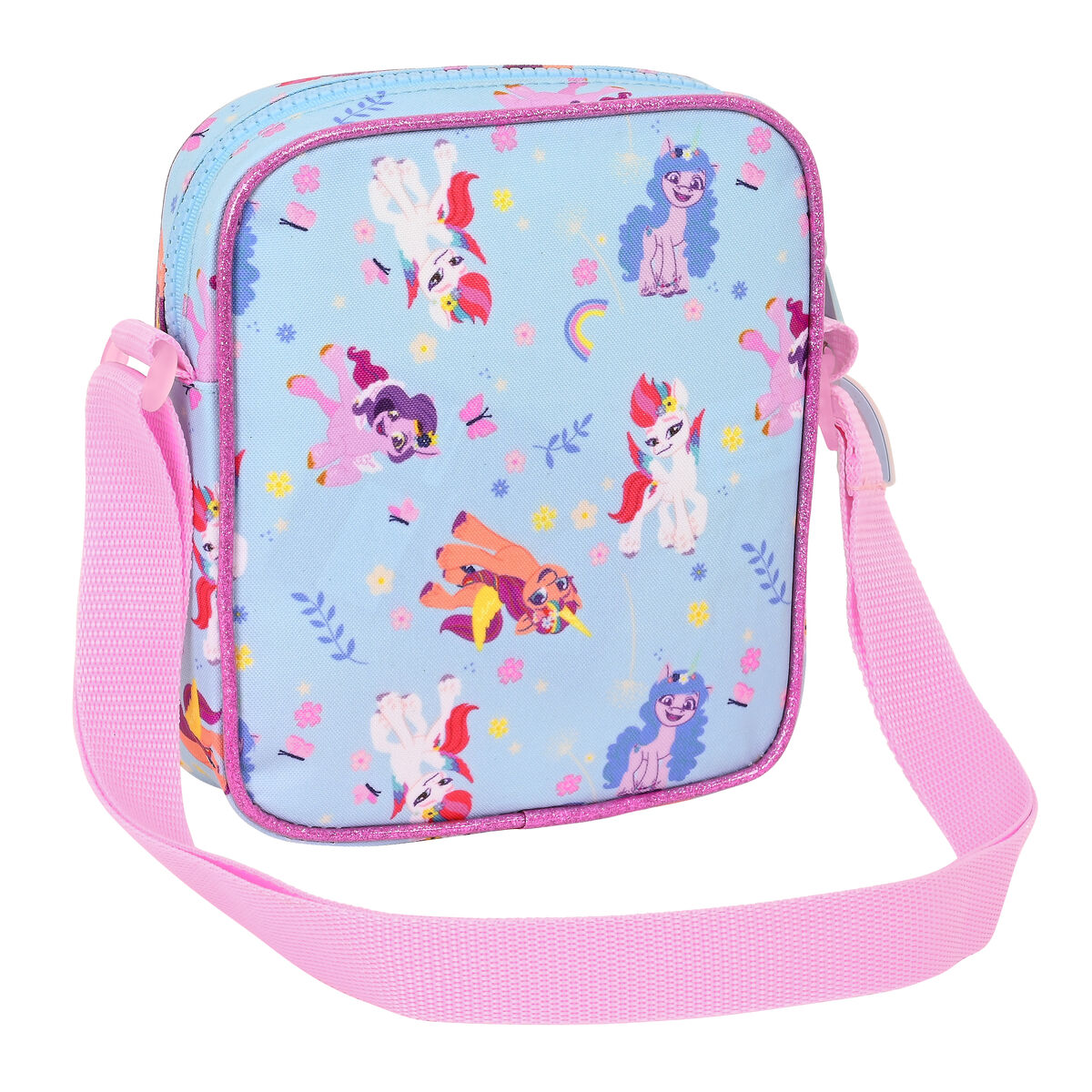 Borsa a Tracolla My Little Pony Wild & free Azzurro Rosa 16 x 18 x 4 cm - Image 3