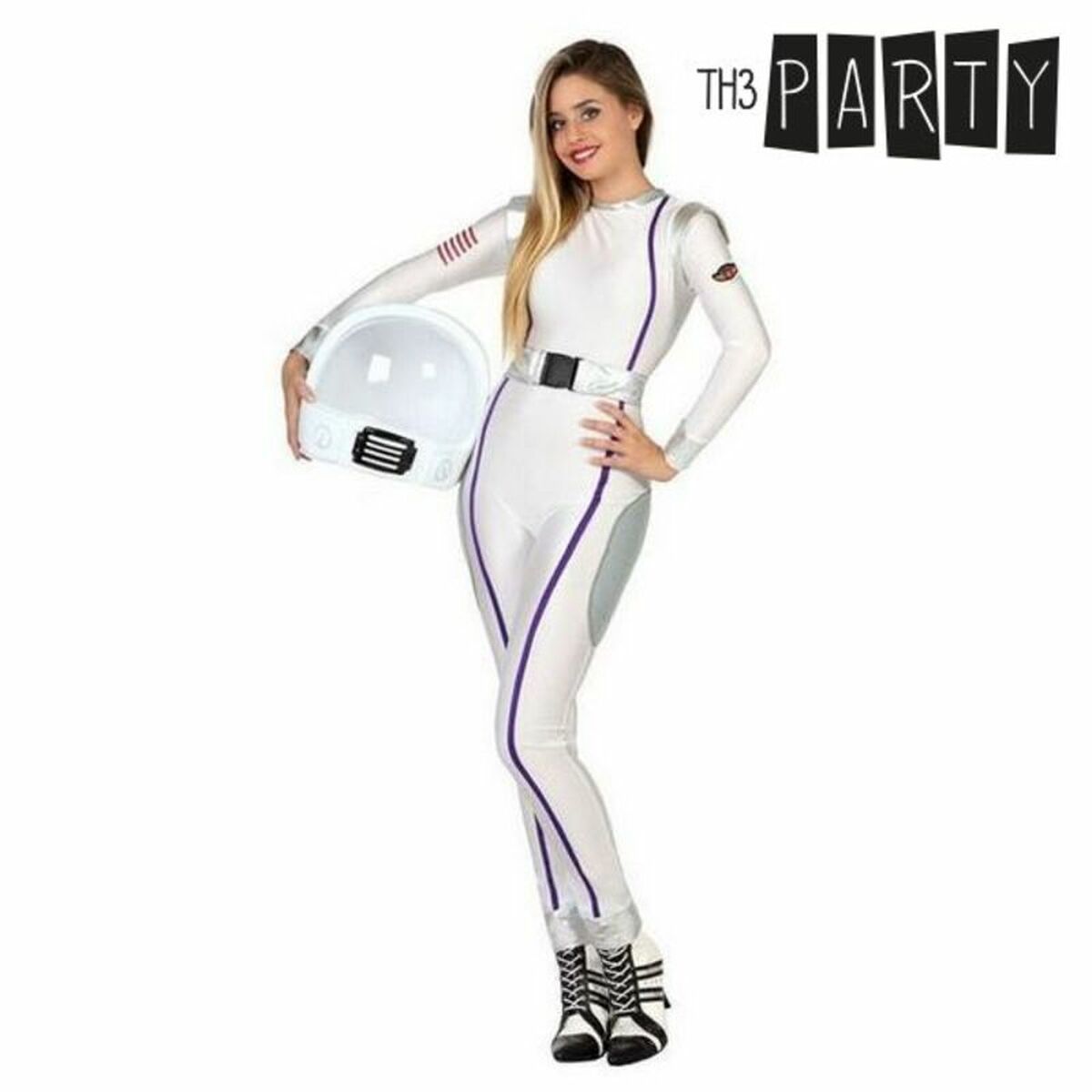 Costume per Adulti Th3 Party Bianco (2 Pezzi) Taglia:XL - Image 4