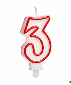 Candela Compleanno Numeri 3 (12 Unità)