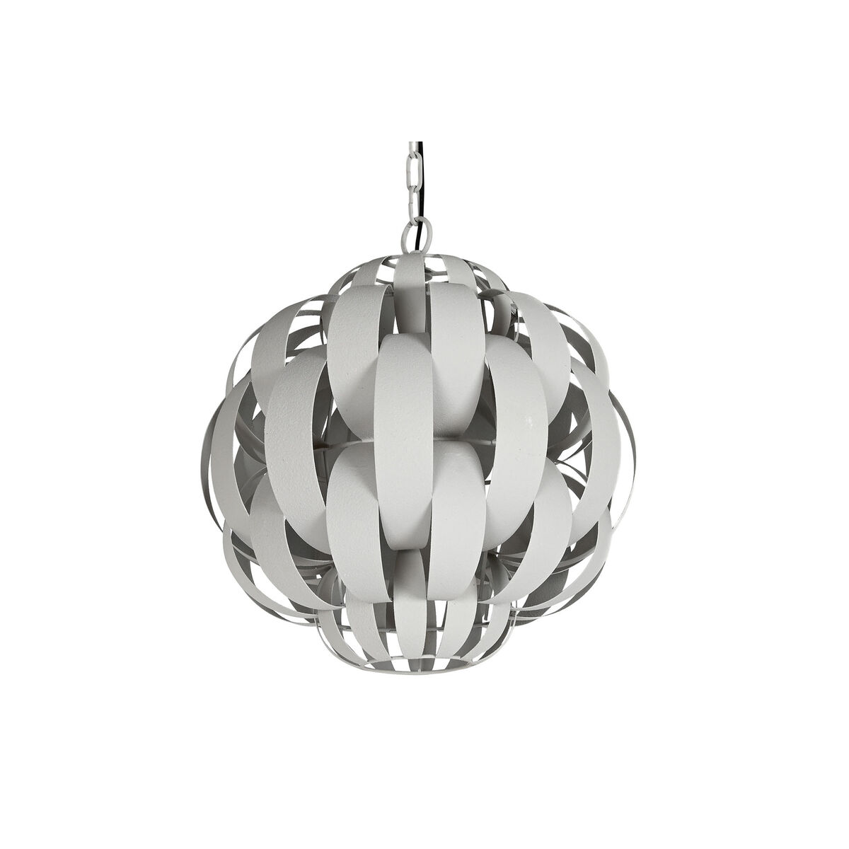 Lampadario Home ESPRIT Bianco Metallo 50 W 50 x 50 x 53 cm - Image 4