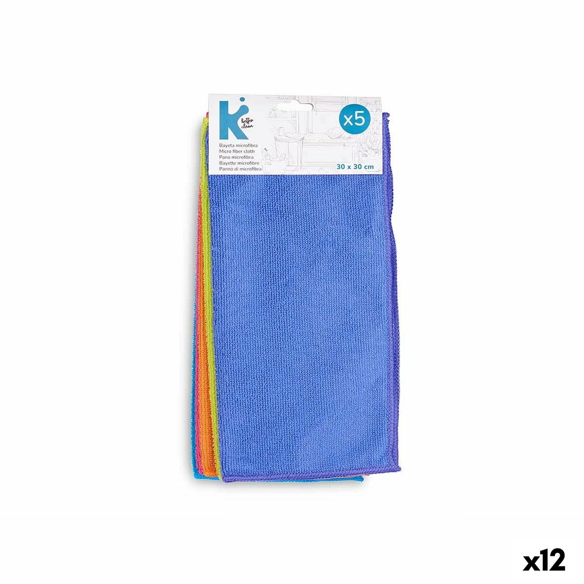 Panni Multicolore 30 x 30 x 0,02 cm 15,5 x 31,5 x 2,5 cm (12 Unità) - Image 4