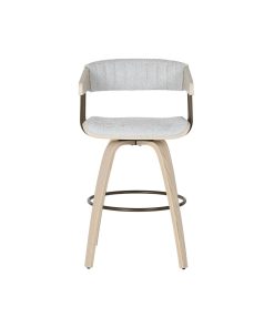 Sedia da Sala da Pranzo Home ESPRIT Grigio Poliestere Legno 51 x 55 x 91 cm