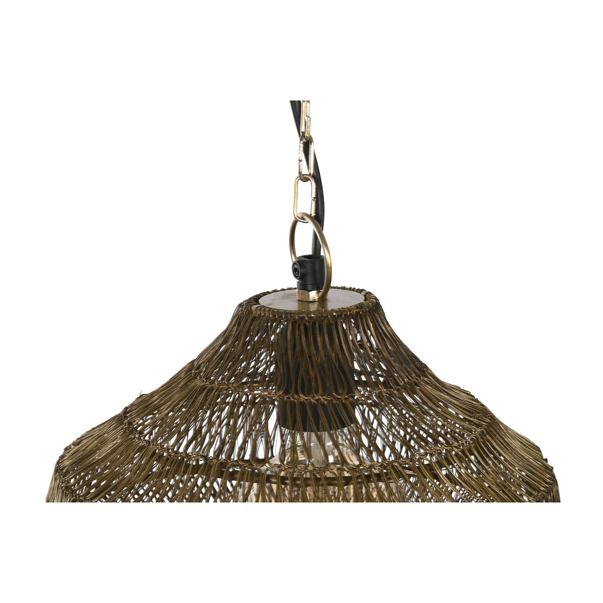 Lampadario Home ESPRIT Dorato Metallo Ferro 50 W 26 x 26 x 24 cm - Image 6