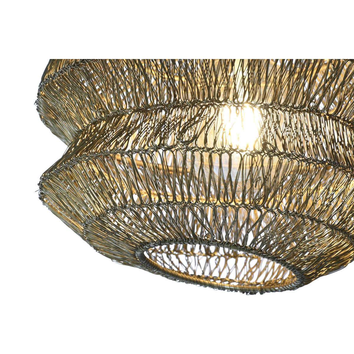 Lampadario Home ESPRIT Dorato Metallo Ferro 50 W 26 x 26 x 24 cm - Image 3