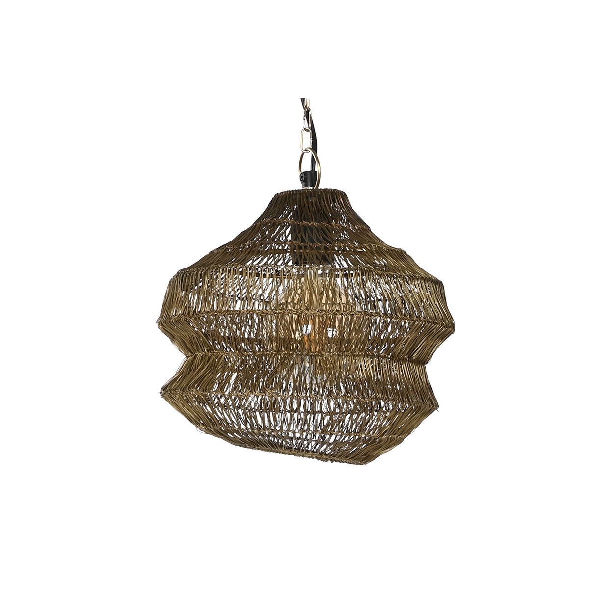 Lampadario Home ESPRIT Dorato Metallo Ferro 50 W 26 x 26 x 24 cm - Image 4