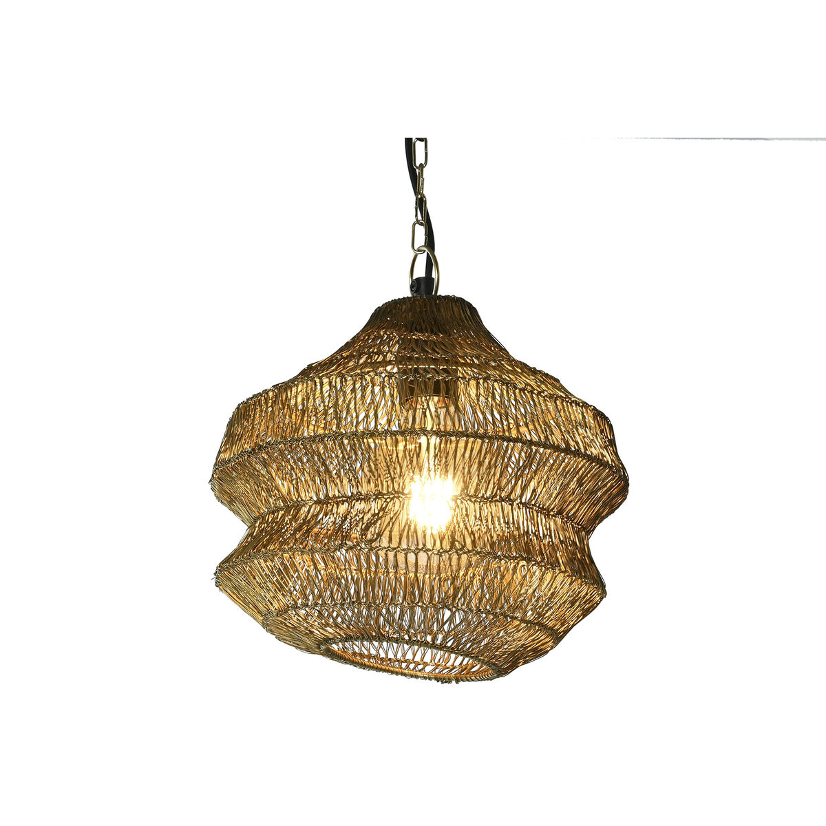 Lampadario Home ESPRIT Dorato Metallo Ferro 50 W 26 x 26 x 24 cm