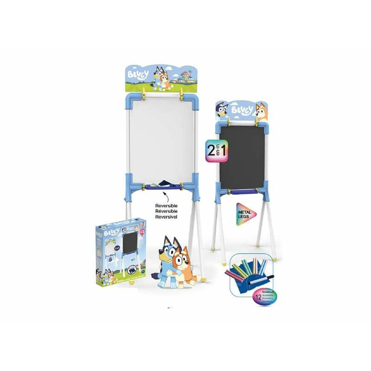 Lavagna Double-face Chicos Bluey 37 x 32 x 98 cm