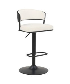 Sgabello Home ESPRIT Bianco Metallo 48,5 x 48 x 83,5 cm