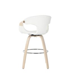 Sgabello Home ESPRIT Bianco Legno 55,5 x 52,5 x 92,5 cm