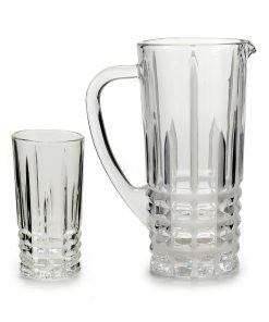 Set di brocche con bicchieri Vivalto 41053 Trasparente Vetro 250 ml