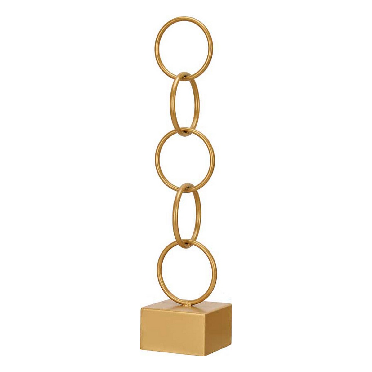 Statua Decorativa Gift Decor Dorato Anelli 12,5 x 60,5 x 12,5 cm